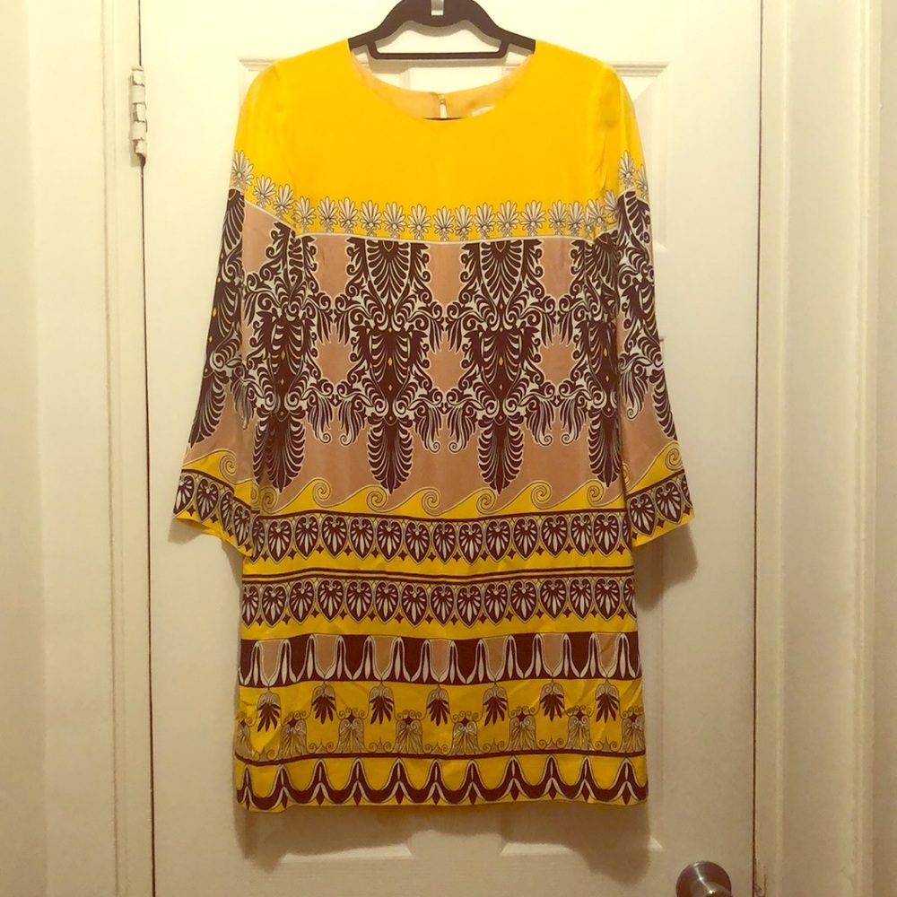 JCrew Long Sleeve Silk Dress